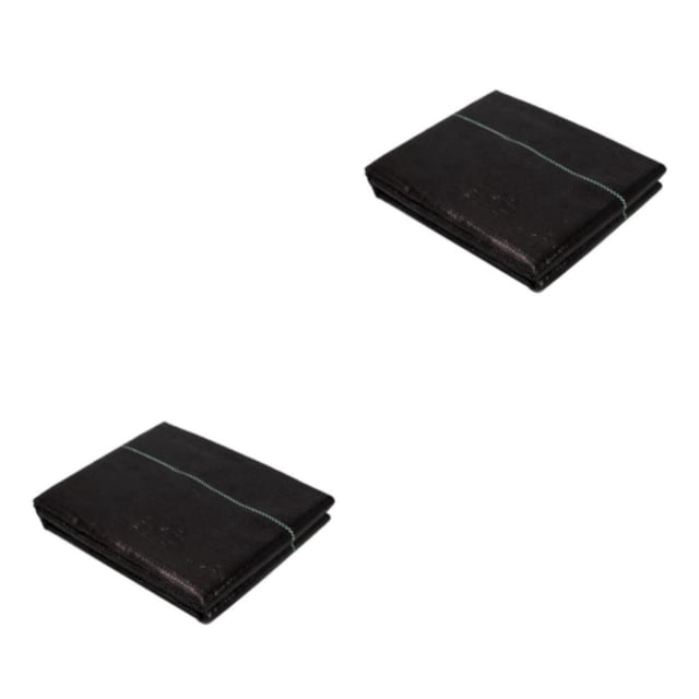 Youkk Barrier Landscape Fabric with Strips Grid Black 1.5x5meter 2Set