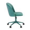 thumbnail image 3 of Linon Adalynn Office Rolling Desk Chair in Aqua, 3 of 14