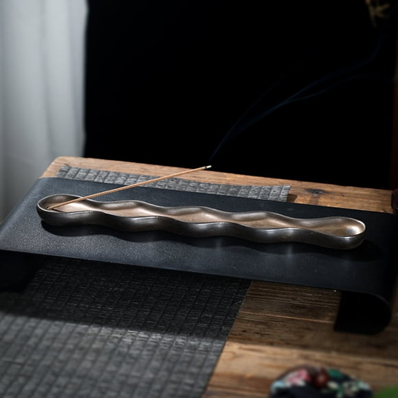 Ceramic Incense Tray Stick Incense Holder Home Decor White Yin Yang Black Carp Fish Yoga Meditation