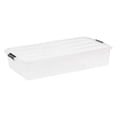 thumbnail image 2 of IRIS 47 L Plastic Storage Bins with Lids Stackable Storage Containers Totes 3 Pack, 2 of 10