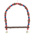 thumbnail image 1 of Swing, Hanging Bird Swing Toy Relieve Boredom Chewing  For Finches For Parakeets 12cm / 4.7in Standing Pole Length, 1 of 8