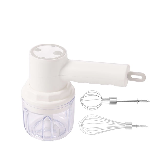CEHVOM 3 In 1 Food Chopper & Hand Mixer,Handheld Whisk Electric Household Mini Handheld Small Baking Wireless Charging Whipped Cream Stirring Stick Machine Clearance