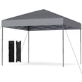 thumbnail image 1 of Costway 10 X 10 FT Pop up Canopy Tent with Portable Carrying Bag, 8 Stakes, 4 Wind Ropes, 1 of 10