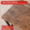thumbnail image 3 of EDTara Industrial Farmhouse Console Table, Long Narrow 2-Tier Entryway Table with Storage Shelf for Foyer, Hall, or Behind Sofa, 3 of 9