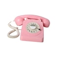 thumbnail image 2 of Téléphone Vintage à Cadran Rotatif à l'Ancienne avec Recomposition Téléphone Rétro Rose, 2 of 8