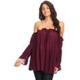 thumbnail image 1 of Women Renaissance Off Shoulder Top Costumes Blouse Boho Peasant Shirt, 1 of 5