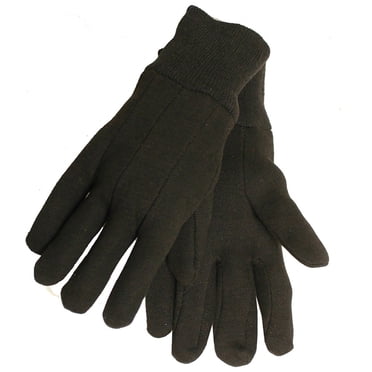 Expert Gardener Men's Large 3-Pack of Brown Jersey Work Gloves
