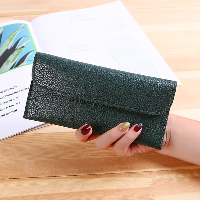 HOARBOEG Womens Wallet With Slots Small Wallets For Women Bifold Slim Coin Purse Zipper ID Card