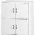 thumbnail image 2 of Hodedah 6 Door Enclosed Multipurpose Home/Office Storage Cabinet, White, 2 of 4
