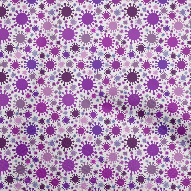 oneOone Polyester Spandex Purple Fabric Medical Sewing Material Print Fabric By The Yard 56 Inch Wide