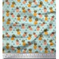 thumbnail image 1 of Soimoi Viscose Chiffon Fabric Tree & Pine Fruits Print Fabric by Yard 42 Inch Wide, 1 of 3