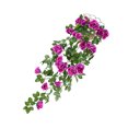 thumbnail image 1 of ziyahi Artificial Rose Garland Simulation Flower Vine Floral Decor Wall Hanging Plastic artificial Flower Rattan, Purple, 1 of 7
