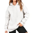 thumbnail image 1 of RKSTN Hoodies for Women Casual Plus Size Long Sleeve Solid Color Pullover Tops Fall Fashion Lightweight Loose Drawstring Sweatshirt, 1 of 9