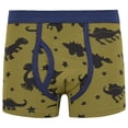 thumbnail image 1 of MIASHUI Boys Boxer Shorts Cotton Pattern Boxer Brief Underwear,Dark Green,4-5 Years, 1 of 2