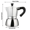 thumbnail image 3 of Cafevello Cafetière en Acier Inoxydable pour Cuisinière pour Café Italien, 3 of 3