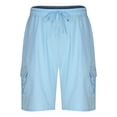 thumbnail image 3 of Birdeem Mens Shorts Mens Summer Leisure Comfortable Button Pocket Elastic Waist Shorts, 3 of 10