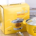 thumbnail image 4 of Electric Cooking Pot 1.8L 400 to 800W Stainless Steel Inner Wall 2 Modes Overheating Protection Electric Cooker Yellow, 4 of 5