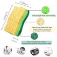 thumbnail image 4 of Non-Scratch Cellulose Household Kitchen Sponges, Dishes Sponge 5 Packages ,Multi-Use Dish Scrubber Sponge for Household, 4 of 6