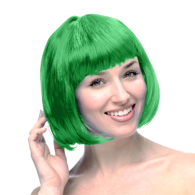 WIFKLSIIPG Perruque pour Femmes Carnaval Perruque en Cheveux Humains 30cm Perruque Courte Convient à la Décoration de Fête 30cm