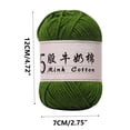 thumbnail image 3 of 5 Strands Milk Cotton Doll Crochet Diy Knitting Thread Baby Sweater Wool Ball, 3 of 6