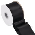 thumbnail image 1 of Joycrosso Black Ribbon 3 Inch Wide Thick Fabric Ribbon, 50 Yards Double Faced Satin for Chair Sash Bows Making Bouquet Sewing Christmas Decoration, 1 of 7