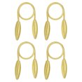 thumbnail image 1 of Unique Bargains Clips Créatifs pour Embrasses de Rideaux Décoratifs Torsadés, Or 4 Pack, 1 of 6