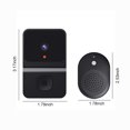 thumbnail image 3 of EGNMCR Smart Wireless Remote Video Doorbell Intelligent Visual Doorbell Home Intercom HD Night Vision Wifi Rechargeable Security Door Doorbell WiFi doorbell, 3 of 9