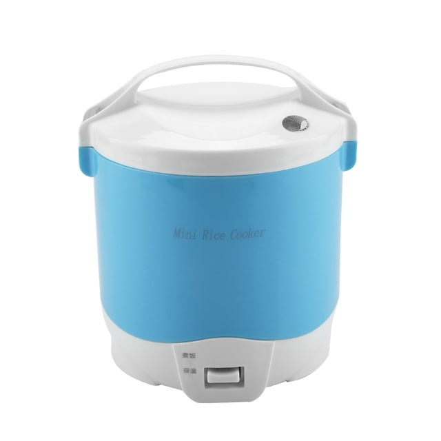 Cuiseur Vapeur Alimentaire Portable Cuiseur à Riz Multifonction Cuiseur à Riz 24V 180W 1.6L Cuiseur à Riz Électrique Portable Multifonction Cuiseur Vapeur pour Voitures Bleu
