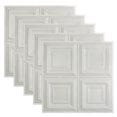 thumbnail image 1 of Great Lakes Tin Syracuse Matte White 2ft x 2ft Lay In Ceiling Tiles (5 Pack), 1 of 6