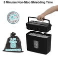 thumbnail image 2 of Woolsche Paper Shredder for Home,5 Sheet Desktop Cross Cut with 2.38-Gallon Basket Shredder,P-4 Security Level, 4-Mode Design, Shreds Paper/Credit Card - Durable, with J, 2 of 7