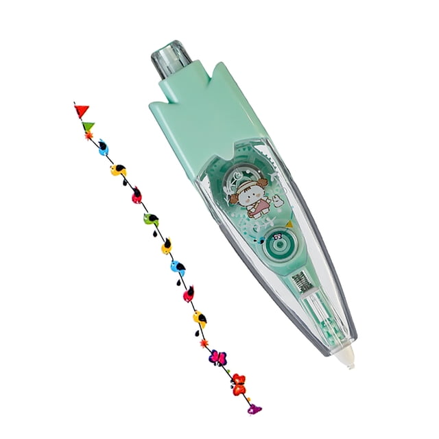 Binwennn Animal Decorative Pen DIY Decorative Pen Cute Scrapbook Decorative Pen Lace Correction Tape Decorative Tape Pen Cartoon Pattern Decorative Tape (Type A)1ml Stationery Paper And Envelopes Set