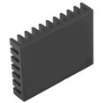 thumbnail image 4 of 5Pcs Aluminium Radiateur Aluminium Refroidisseur Aileron Dissipateur de Chaleur en Aluminium Dissipateur de Chaleur Module Radiateur Aileron de Refroidissement pour Puce Électronique CPU 40x8x30mm, 4 of 8