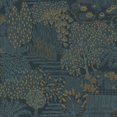 thumbnail image 3 of Blue Japanese Gardens Inspired Tropical Wallpaper R8426, 3 of 4