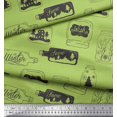 thumbnail image 3 of Soimoi Georgette Viscose Fabric Tree,Jar & Bottle Vintage Decor Fabric Printed Yard 42 Inch Wide, 3 of 3