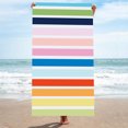 thumbnail image 2 of Beach Towel Microfiber Quick Dry Stripe Series Microfiber Towels Large Bath Towels Beach Towels Quick Drying Beach Towels Quick Drying Bath Towels Best Travel Beach Towel, 2 of 8