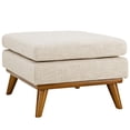 thumbnail image 5 of Engage Upholstered Fabric Ottoman - Beige, 5 of 5