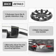 thumbnail image 3 of 4Pcs 17 inch Universal Wheel Rim Cover Hubcaps,Snap on Car Truck SUV,Black Matte, 3 of 7