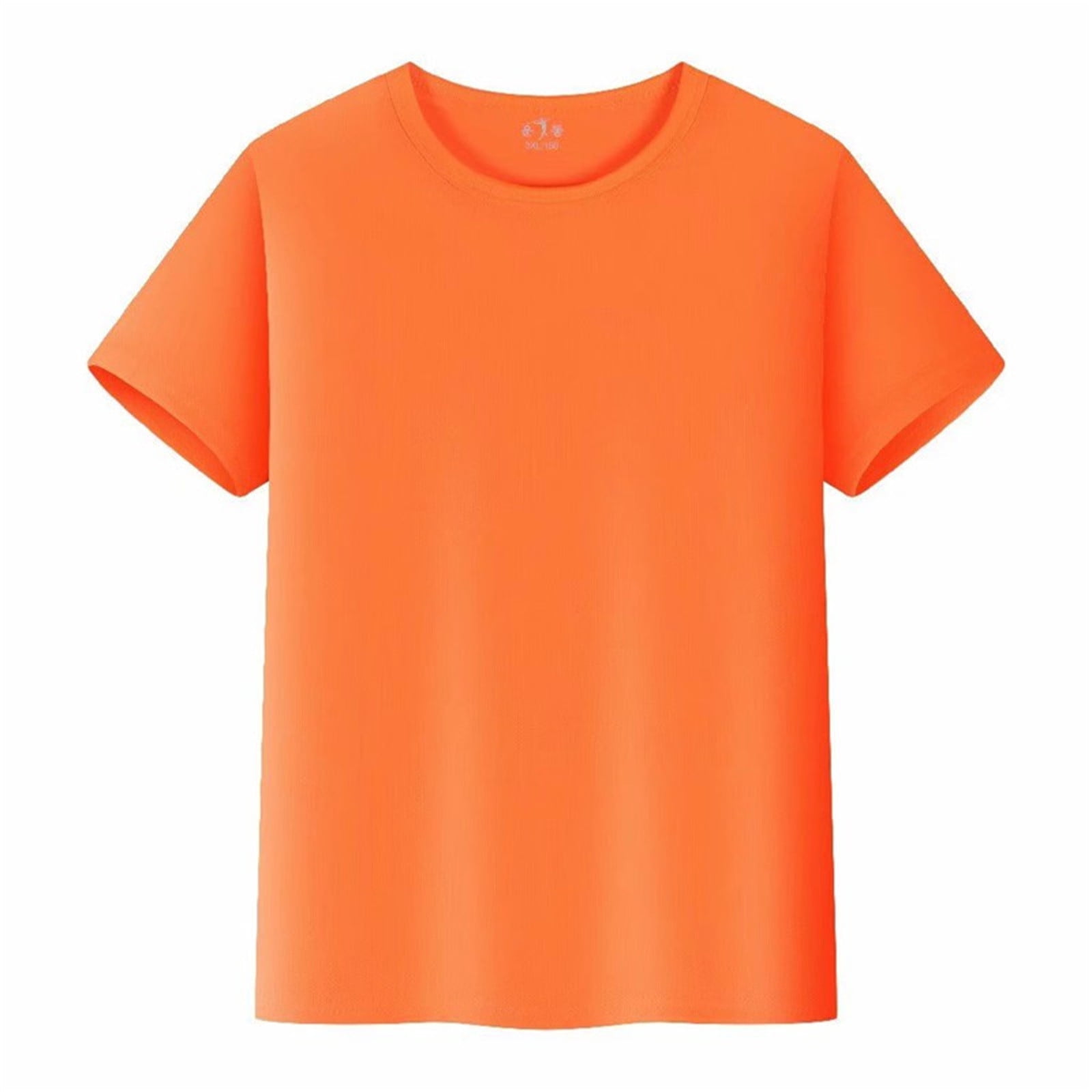 Hiiyo Men's Quick Drying T-Shirt Solid Color Short Sleeve T Shirt Summer Daily Tshirt