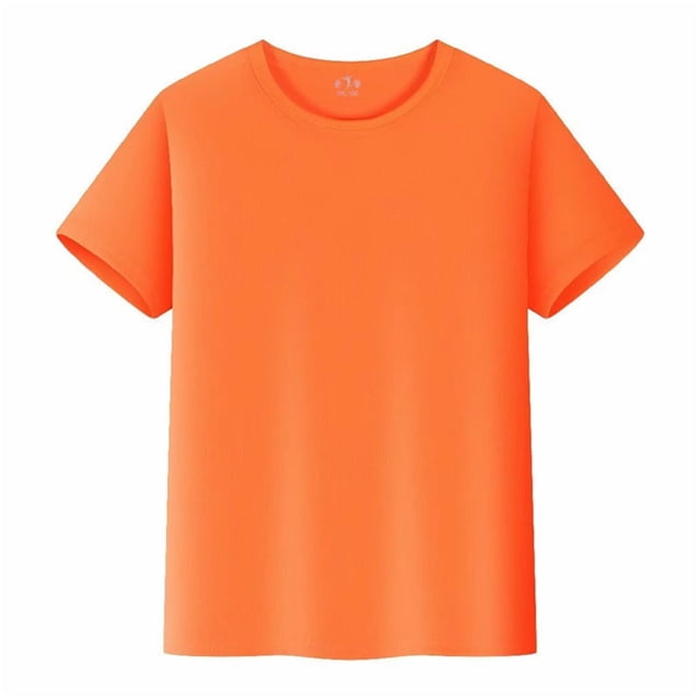 Hiiyo Men's Quick Drying T-Shirt Solid Color Short Sleeve T Shirt Versatile Classic T-Shirt