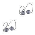 thumbnail image 2 of yingyy 1/2/3/5 2 Pieces Curtain Tieback Round Polyester Replacement Simple Style Household Kitchen Sunshade Drape Fixing Fastener Grey 2PCS, 2 of 6