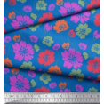 thumbnail image 2 of Soimoi Tissu Poly Georgette Tissu Imprimé Floral Artistique 1 Yard 42 Pouces de Large, 2 of 3