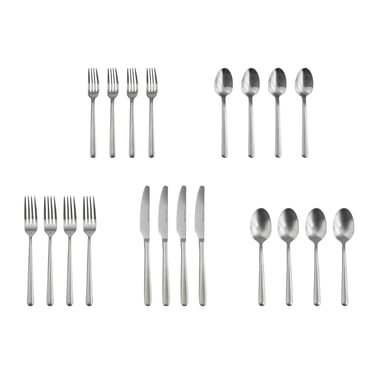 Ensemble de 20 pièces couverts de Hometrends, Argent