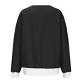 thumbnail image 4 of MeetoTime Women's Crewneck Sweatshirts Fall Long Sleeve Oversized Pullover Sweatshirts with Pockets, 4 of 5