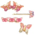thumbnail image 1 of Pince à Cheveux pour Filles Papillon - 4 Pcs Barrette Cheveux Bobby épingle Alligator épingle à Cheveux, 1 of 10