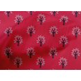 thumbnail image 4 of oneOone Cotton Poplin Fabric Floral & Flying Swan Block Print Sewing Fabric BTY 42 Inch Wide, 4 of 4