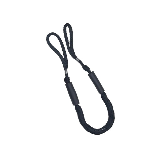 Elastic Boat Bungee Dock Line with Loop Boating Dock Docking Rope Boat Dock Line Stretches to 5.5ft Black