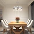 thumbnail image 2 of Artika Enchanted Modern LED Glass Crystal Chandelier, Chrome, 2 of 5
