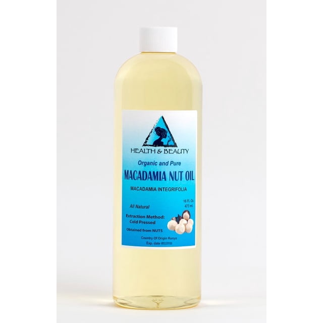 Macadamia nut oil organic carrier cold pressed 100% pure 16 oz