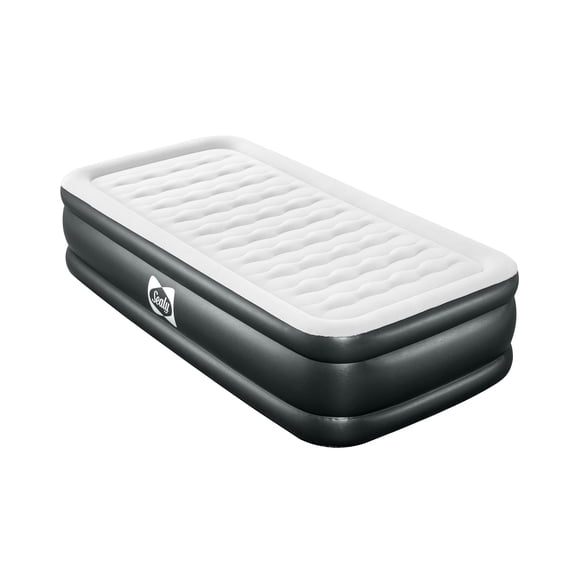 SEALY Tritech 18" Inflatable Air Mattress Bed with Built-in Pump, Storage Bag, and Repair Patch, for Indoor and Outdoor Use, Twin