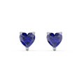 thumbnail image 1 of Heart Birthstone Stud Earrings, 1 of 4